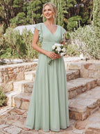 LILYANA™ | Abito da Damigella in Chiffon Elegante