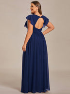 LILYANA™ | Abito da Damigella in Chiffon Elegante