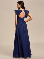 LILYANA™ | Abito da Damigella in Chiffon Elegante