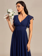 LILYANA™ | Abito da Damigella in Chiffon Elegante