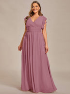 LILYANA™ | Abito da Damigella in Chiffon Elegante