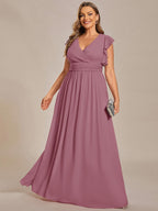 LILYANA™ | Abito da Damigella in Chiffon Elegante