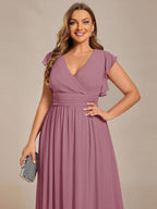 LILYANA™ | Abito da Damigella in Chiffon Elegante