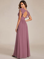 LILYANA™ | Abito da Damigella in Chiffon Elegante