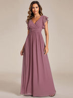 LILYANA™ | Abito da Damigella in Chiffon Elegante