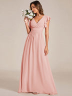 LILYANA™ | Abito da Damigella in Chiffon Elegante