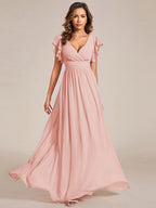 LILYANA™ | Abito da Damigella in Chiffon Elegante