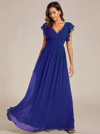 LILYANA™ | Abito da Damigella in Chiffon Elegante