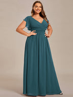 LILYANA™ | Abito da Damigella in Chiffon Elegante