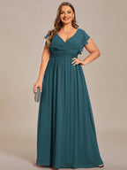 LILYANA™ | Abito da Damigella in Chiffon Elegante