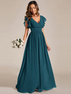 LILYANA™ | Abito da Damigella in Chiffon Elegante