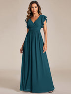 LILYANA™ | Abito da Damigella in Chiffon Elegante