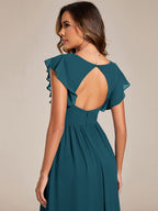 LILYANA™ | Abito da Damigella in Chiffon Elegante