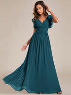 LILYANA™ | Abito da Damigella in Chiffon Elegante