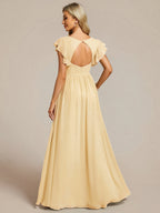 LILYANA™ | Abito da Damigella in Chiffon Elegante
