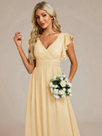 LILYANA™ | Abito da Damigella in Chiffon Elegante