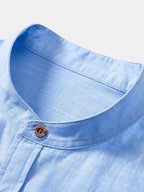 IVÁN | Completo Camicia Collo Coreano e Pantalone Testurizzato