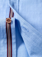 IVÁN | Completo Camicia Collo Coreano e Pantalone Testurizzato