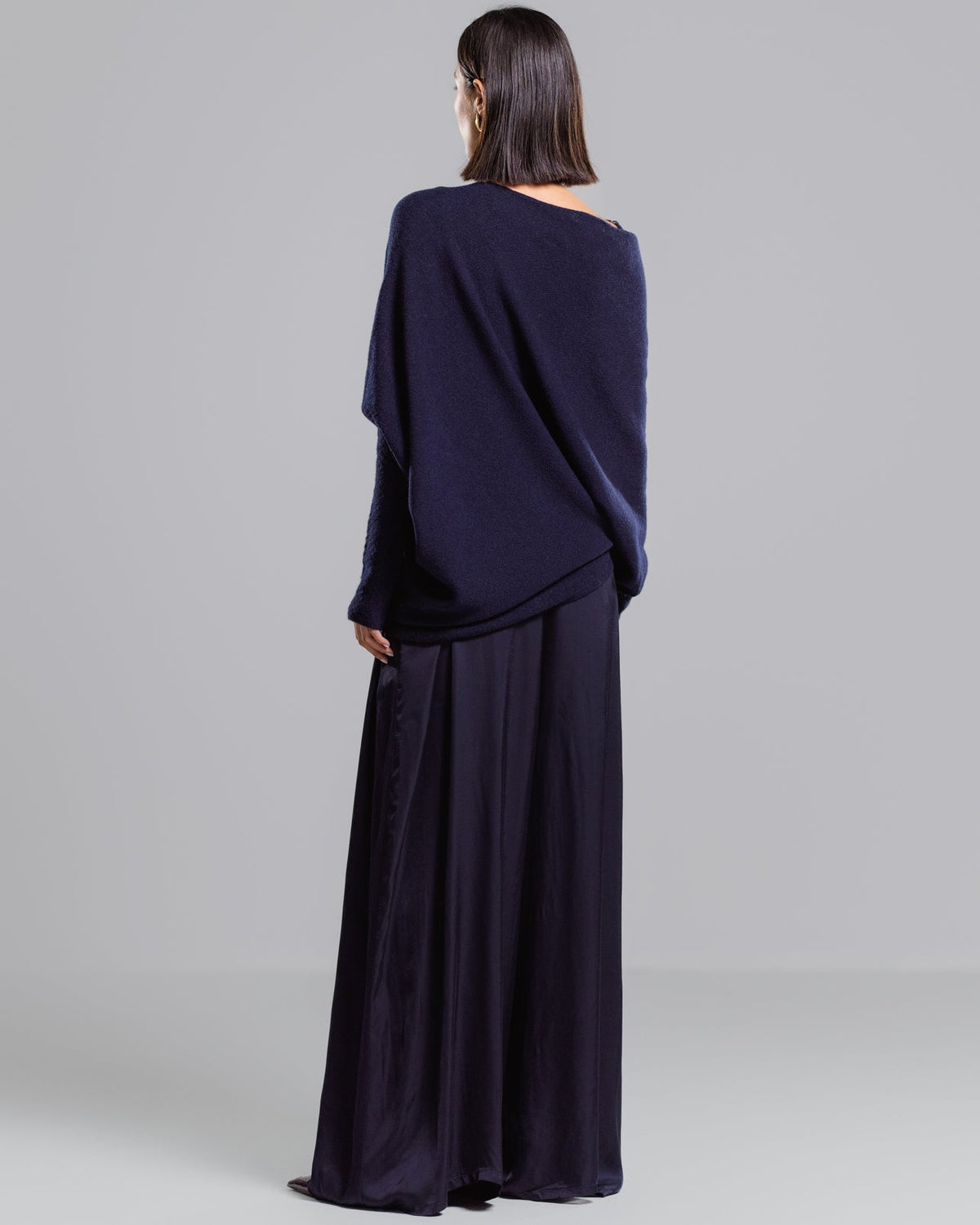 AMÉLIE | Maglia Asimmetrica Blu Navy