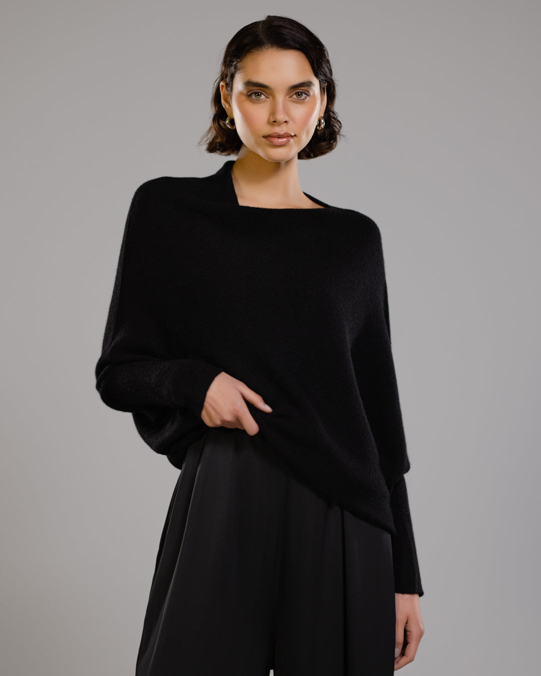 CÉLINE | Maglia Asimmetrica in Maglia Morbida