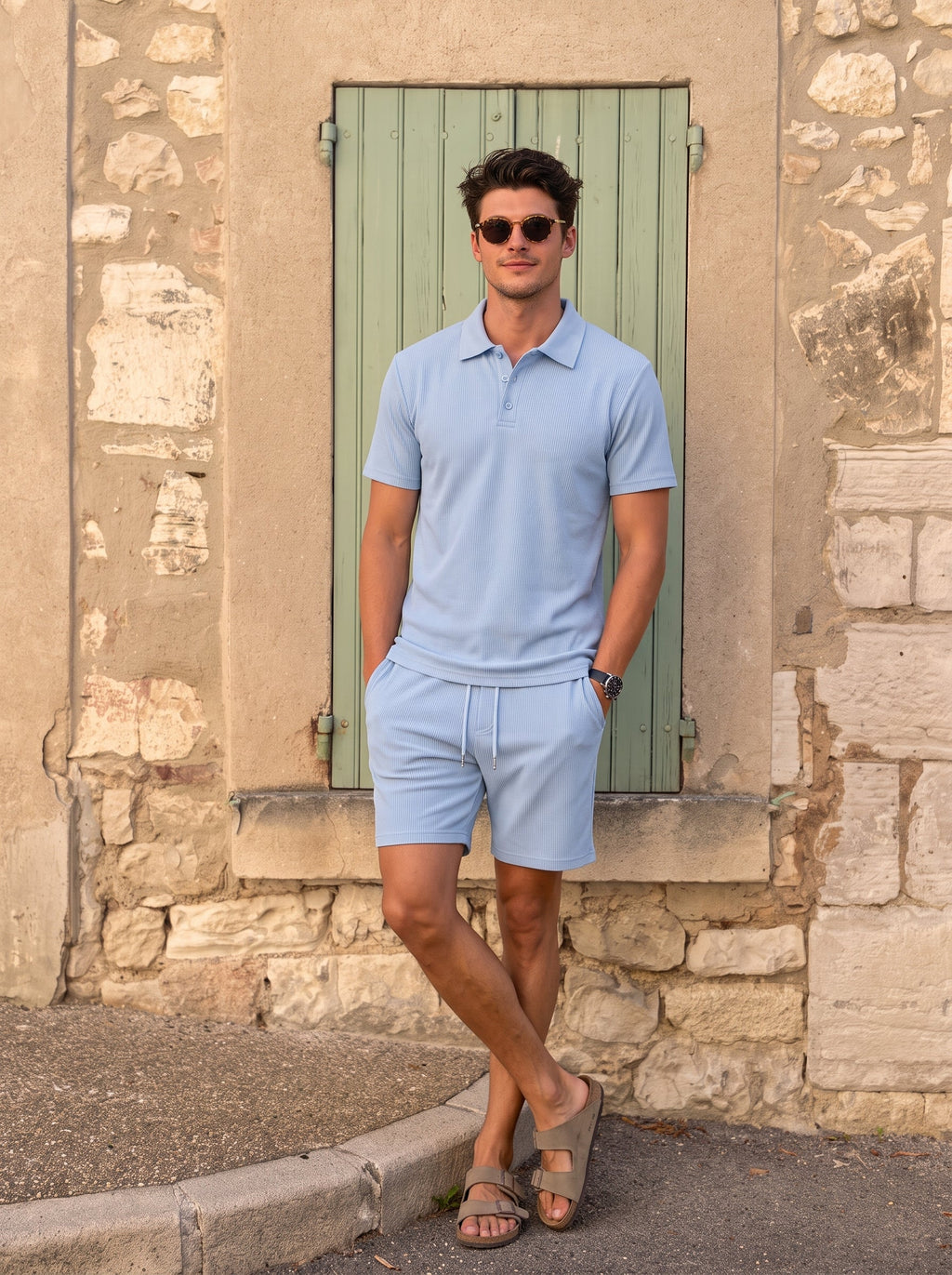 MILÁN | Conjunto Polo Premium y Shorts Fresco