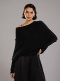 CÉLINE | Maglia Asimmetrica in Maglia Morbida