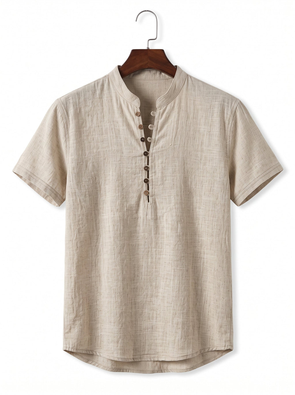 BRUNO | Camisa de Lino y Algodón Manga Corta