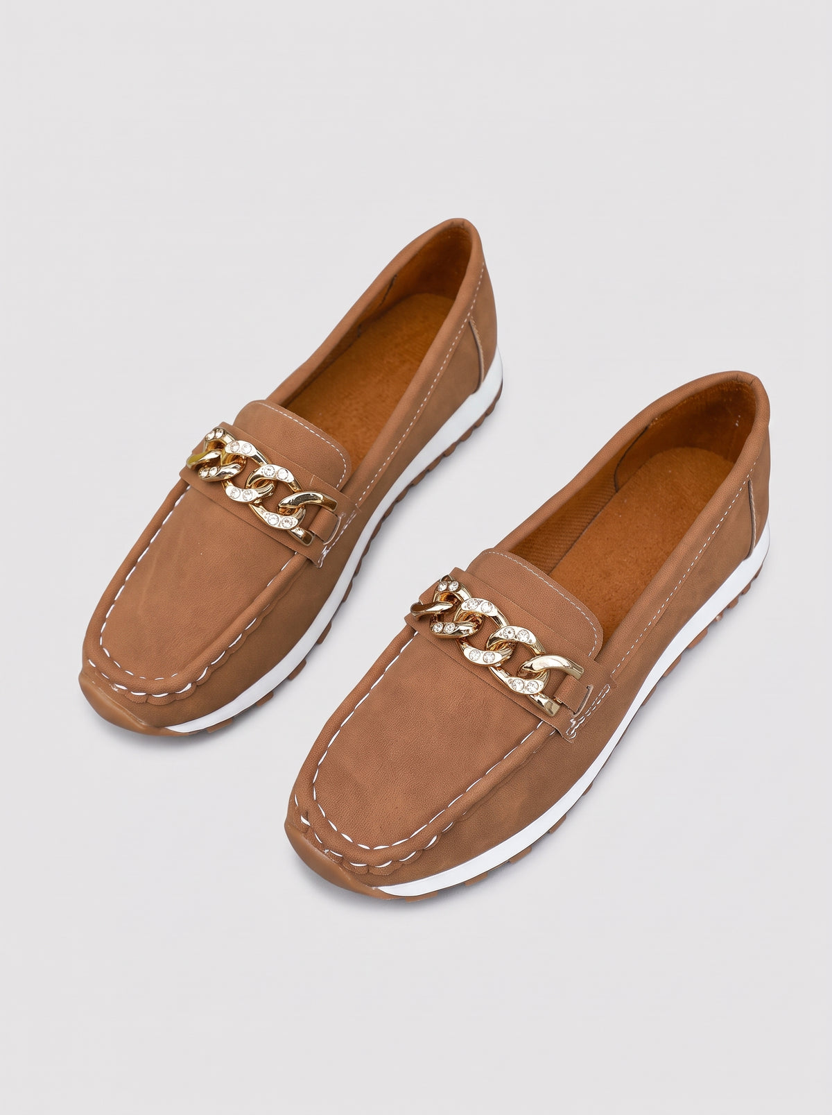 BIANCA | Mocassini con Catena – Eleganza e Comfort