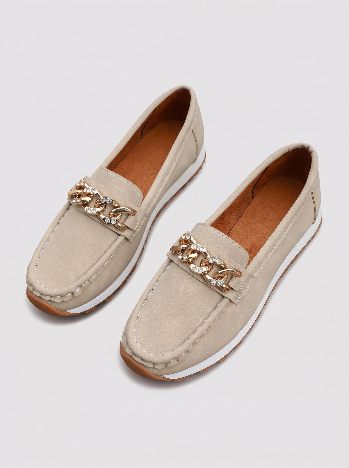 BIANCA | Mocassini con Catena – Eleganza e Comfort