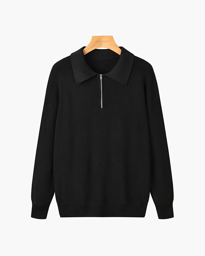 MAGLIA CONTI | Maglione Mezza Zip Cotone