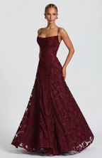 GIORGIA | Abito Maxi in Pizzo Elegante