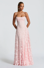 GIORGIA | Abito Maxi in Pizzo Elegante