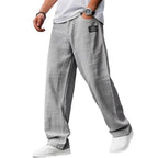 KAEL | Pantaloni vintage ampi, dritti e traspiranti in Cotone e Lino