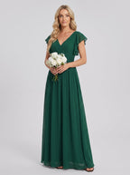 LILYANA™ | Abito da Damigella in Chiffon Elegante