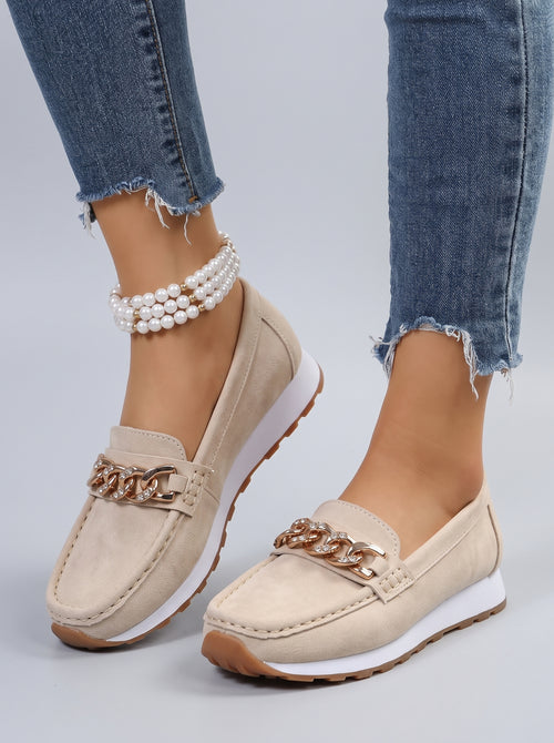 BIANCA | Mocassini con Catena – Eleganza e Comfort