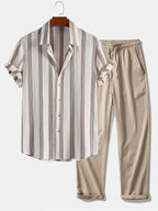 HUGO | Completo Camicia Testurizzata e Pantalone Dritto