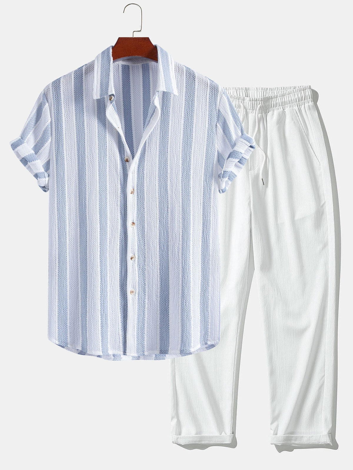 HUGO | Completo Camicia Testurizzata e Pantalone Dritto