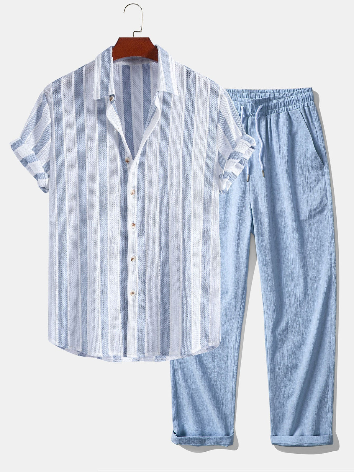 HUGO | Completo Camicia Testurizzata e Pantalone Dritto