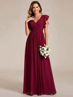 LILYANA™ | Abito da Damigella in Chiffon Elegante