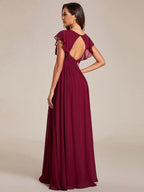 LILYANA™ | Abito da Damigella in Chiffon Elegante