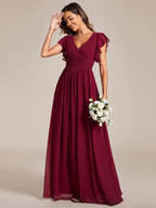LILYANA™ | Abito da Damigella in Chiffon Elegante
