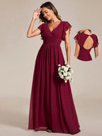 LILYANA™ | Abito da Damigella in Chiffon Elegante