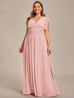 LILYANA™ | Abito da Damigella in Chiffon Elegante
