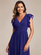LILYANA™ | Abito da Damigella in Chiffon Elegante