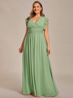 LILYANA™ | Abito da Damigella in Chiffon Elegante