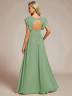 LILYANA™ | Abito da Damigella in Chiffon Elegante
