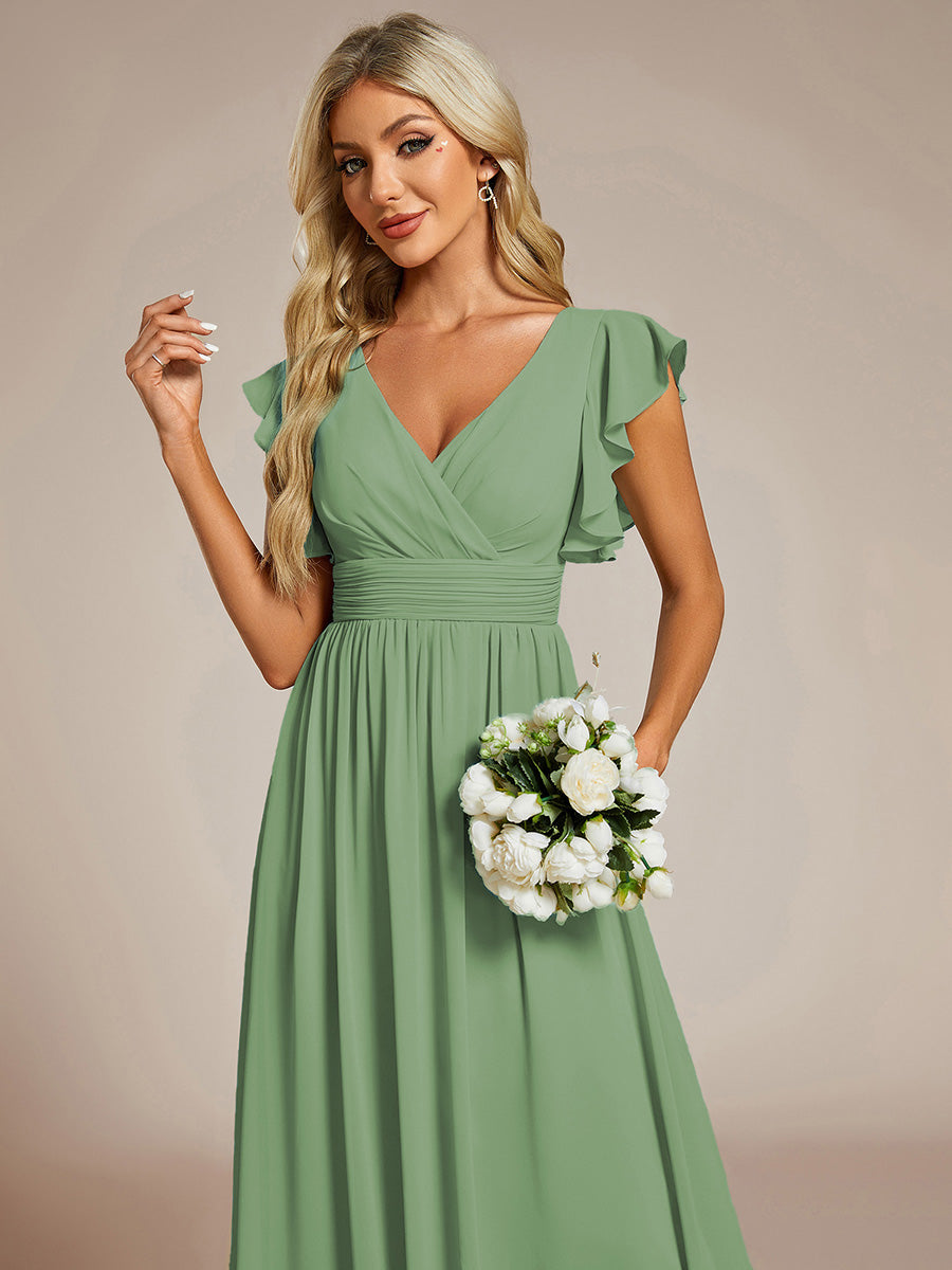 LILYANA™ | Vestido de Dama de Honor en Gasa Elegante