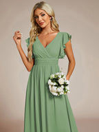LILYANA™ | Abito da Damigella in Chiffon Elegante