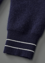 FILO NOBILE | Cardigan Merino Polo Contrast