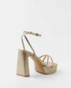 LUCENA | Sandali Tacco Piattaforma Glitter